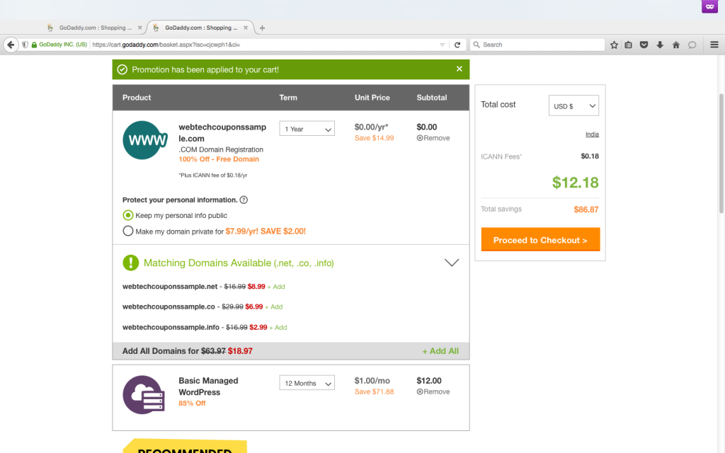 $1 WordPress Web Hosting