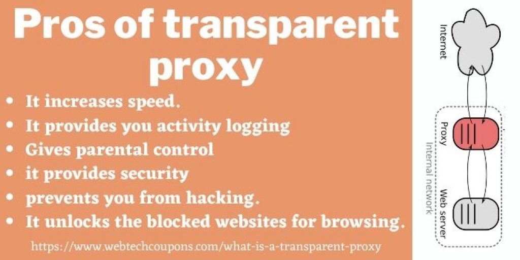 Pros of transparent proxy