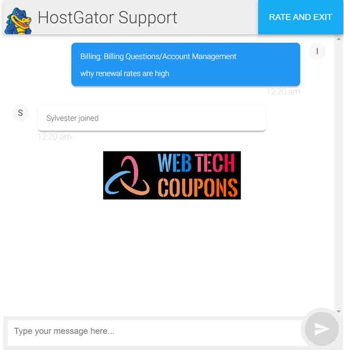 Hostgator Chat Support