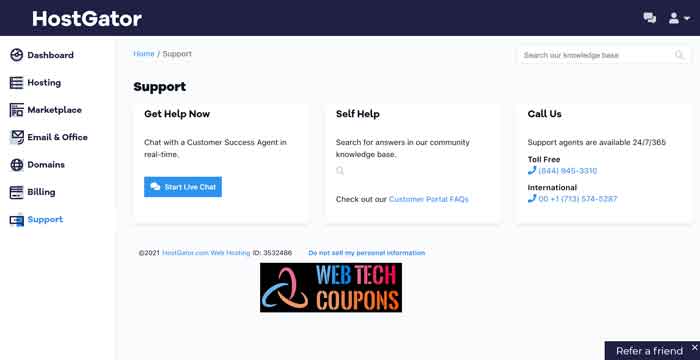 Hogator Live Chat Support