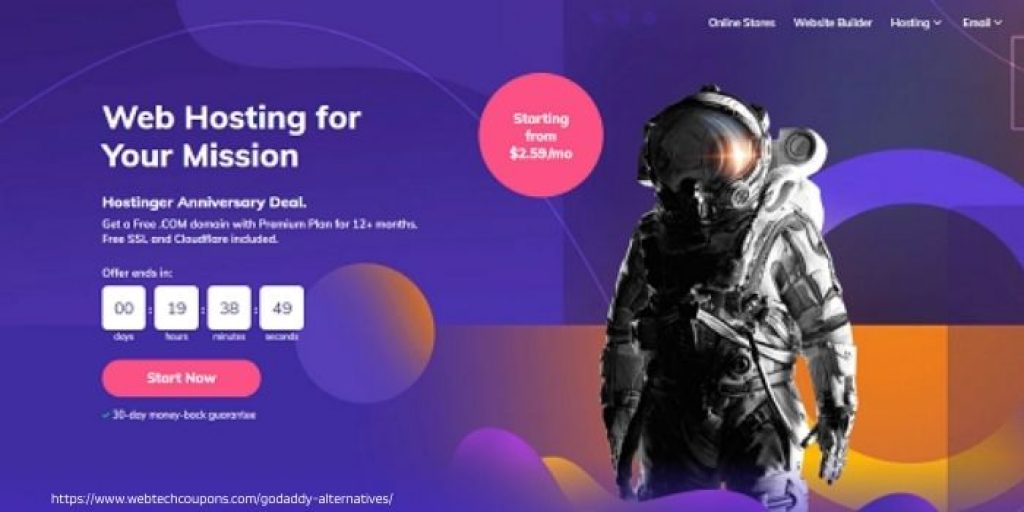 Hostinger Godaddy alternatives
