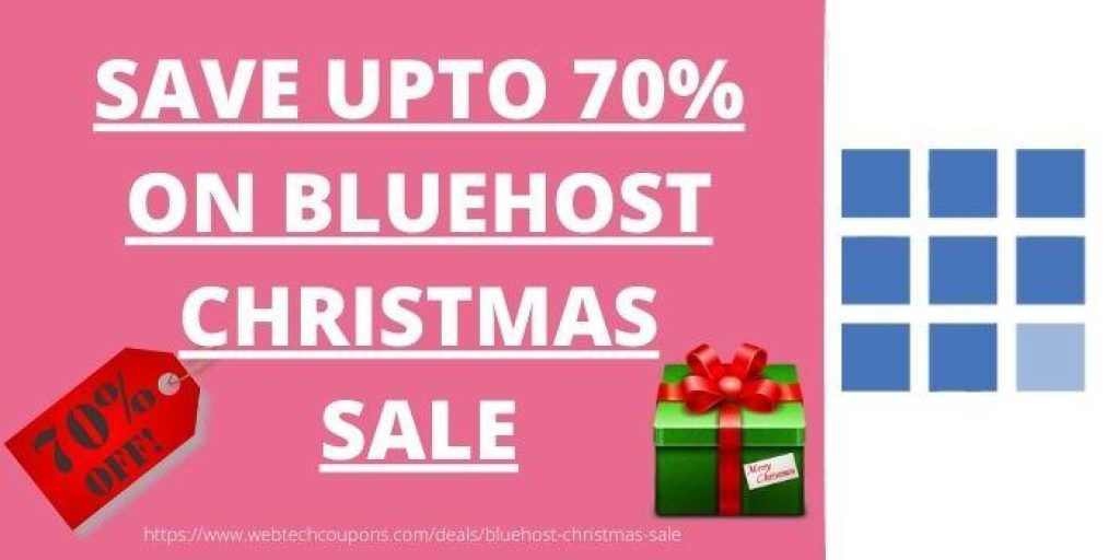 70% Off Bluehost Christmas Offer