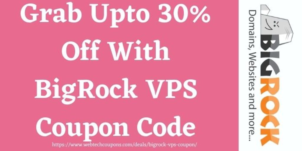 30 off BigRock VPS promo code
