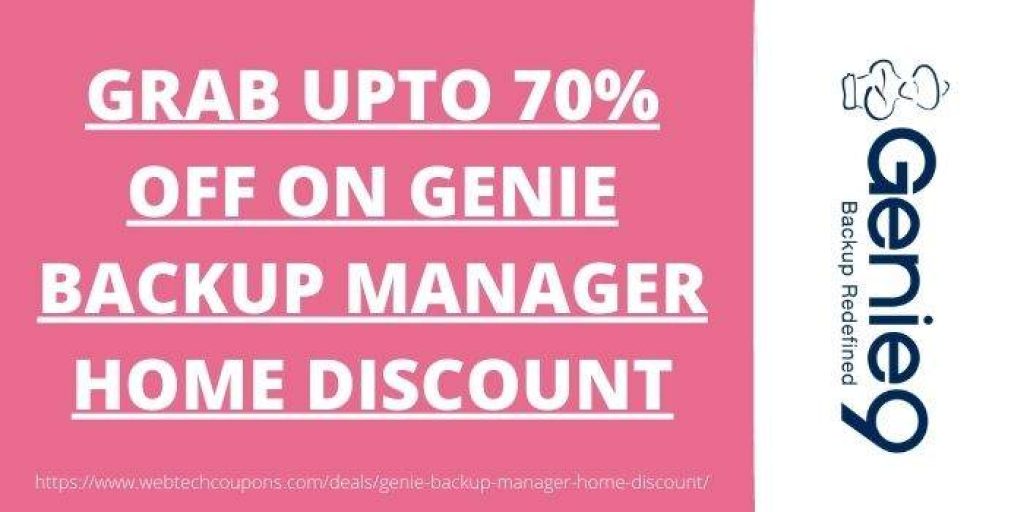 Genie Backup Manager Home Discount - Save Upto 70%