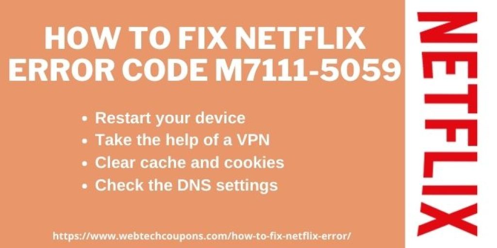 ways to fix netflix code m7111-5059