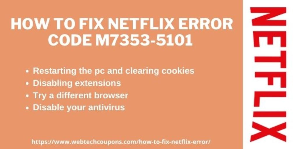 Ways to fix netflix code M7353-5107