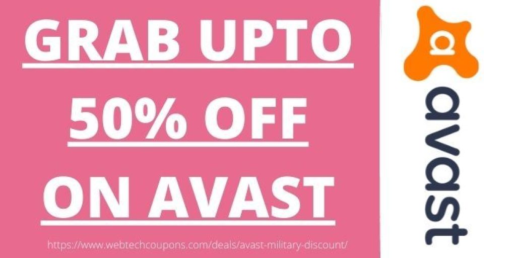 Save upto 50% on Avast