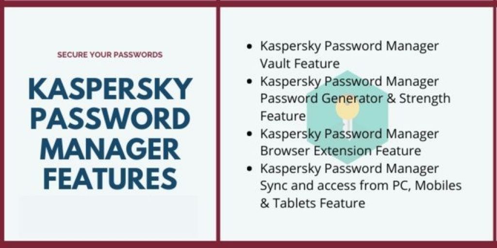 Kaspersky password Manager Features