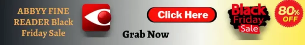 ABBYY Finereader Black Friday Cyber Monday Deals