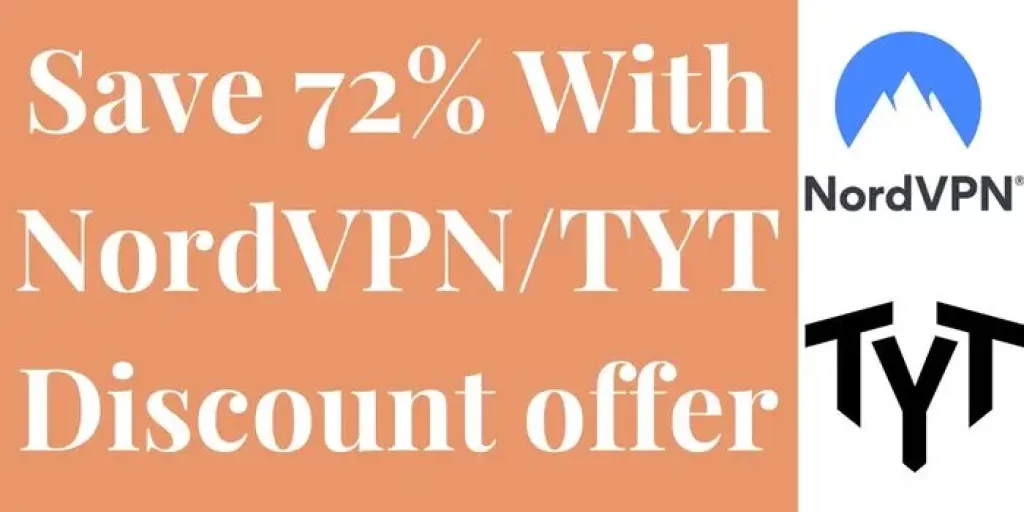 Save 72% with NordVPN/TYT discount offer