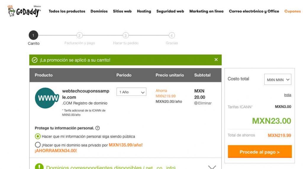 $ 20 dominio mexicano