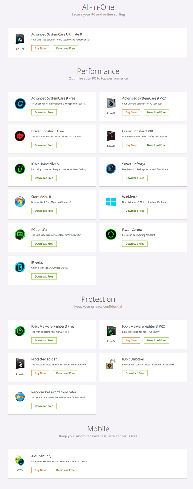 IObit coupons and its software range for windows Opreating Systems