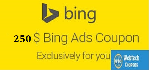 Bing ads 250 voucher Code 2019