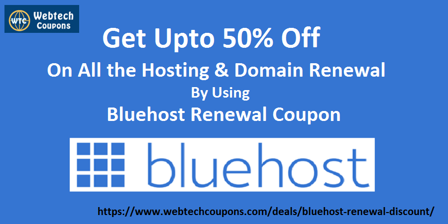 Bluehost Renewal Coupons