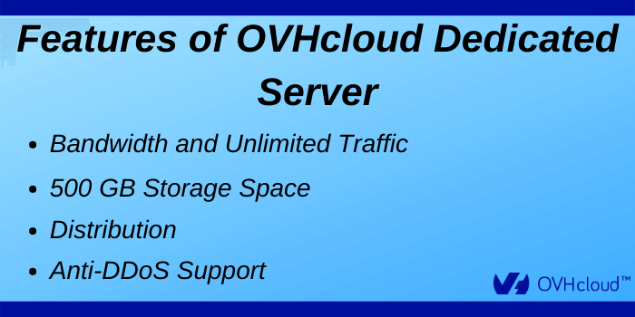 OVHcloud Promo Code - Features of OVHcloud Dedicated Server