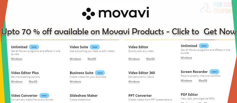 discount for movavi softwares available
