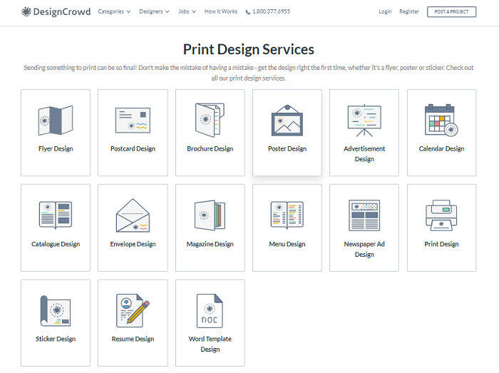 DesignCrowd Print Designs