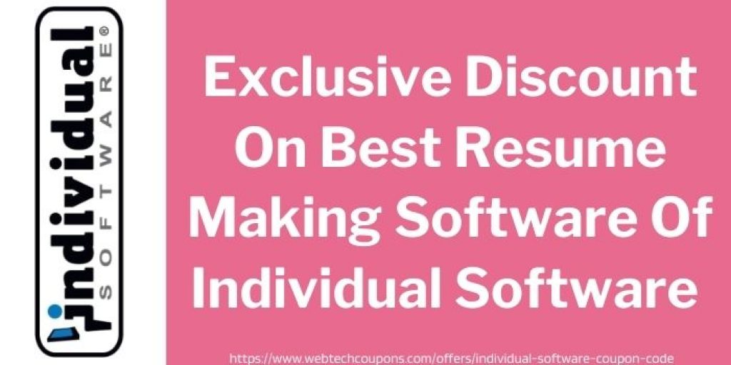 Exclusive Discount On Best Resume Making Software Of Individual Software