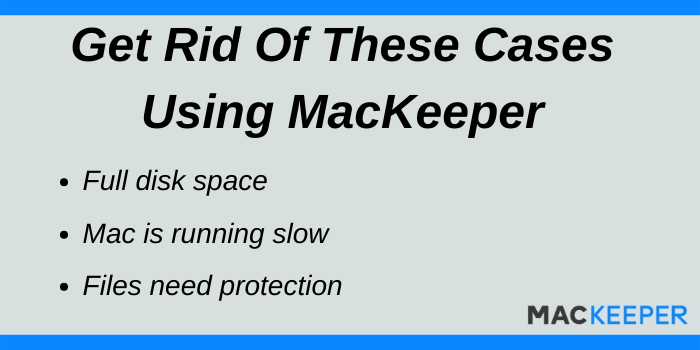 MacKeeper Discount Code - Use MacKeeper in these cases