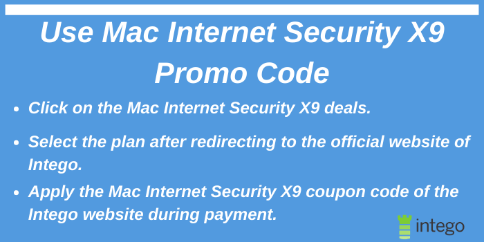 Use Mac Internet Security X9 Promo Code