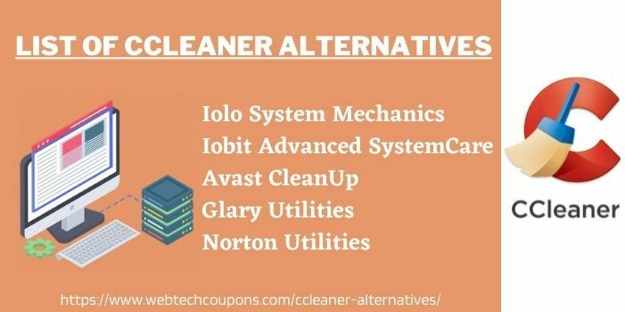 List Of CCleaner Alternatives