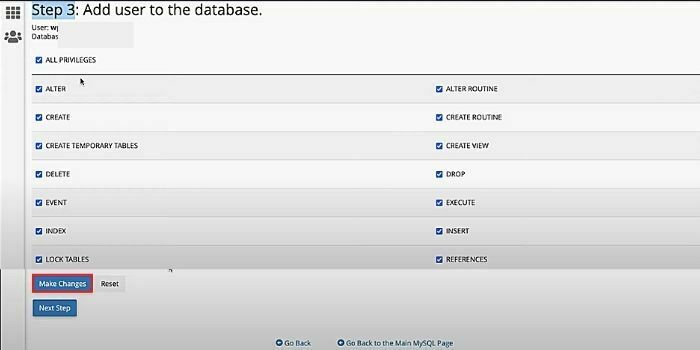 Connect user with database