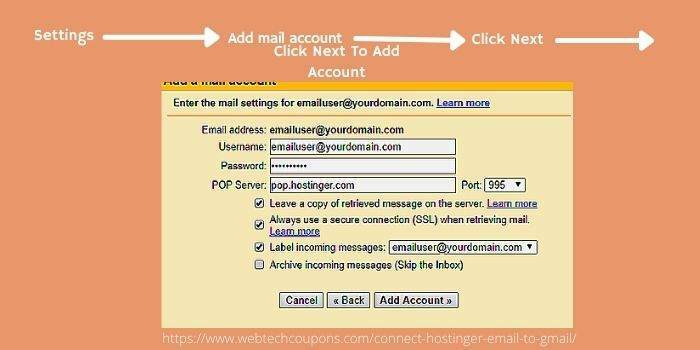 Connect Hostinger Custom Email To Gmail