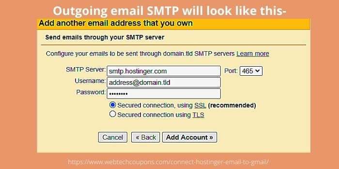 Outgoing SMTP Look