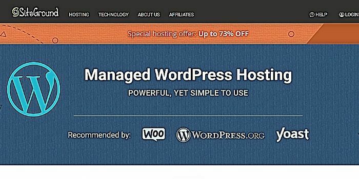 SiteGround an easy to use hosting options for WordPress