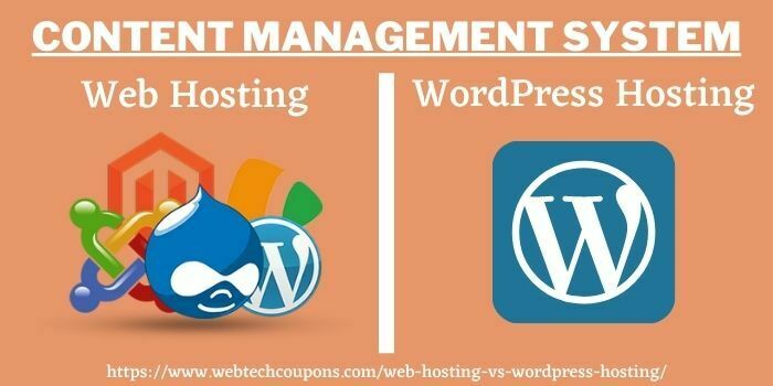 web hosting vs WordPress hostings