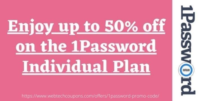 Claim 50 off 1Password promo & discount codes on individual plan