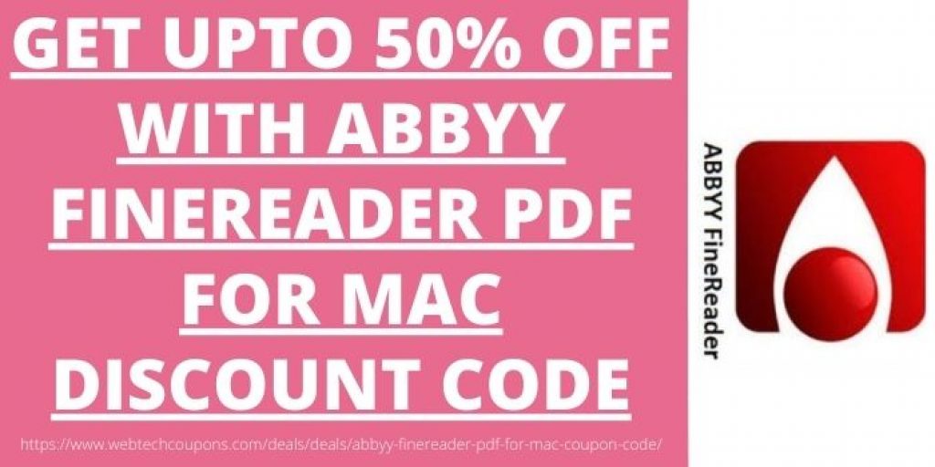 ABBYY FineReader PDF For Mac Coupon Code [50% Off]