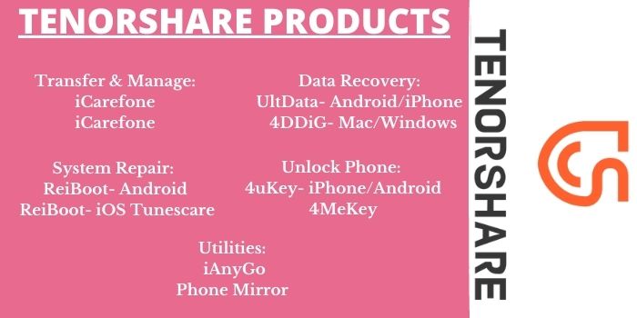 Tenorshare Products
