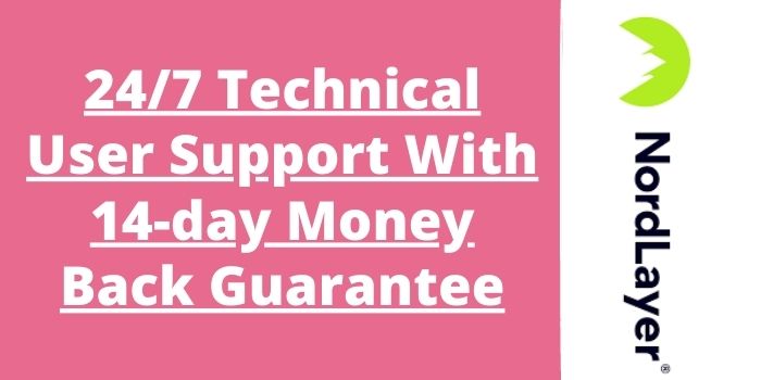 NordLayer Customer Support & Money-Back Guarantee