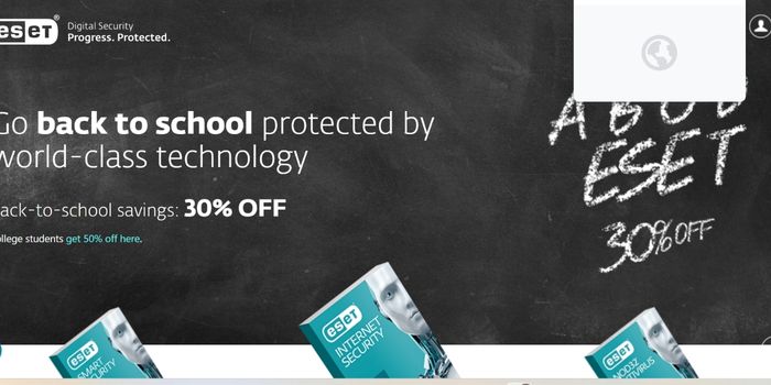 30% Off ESET Back To School Sale