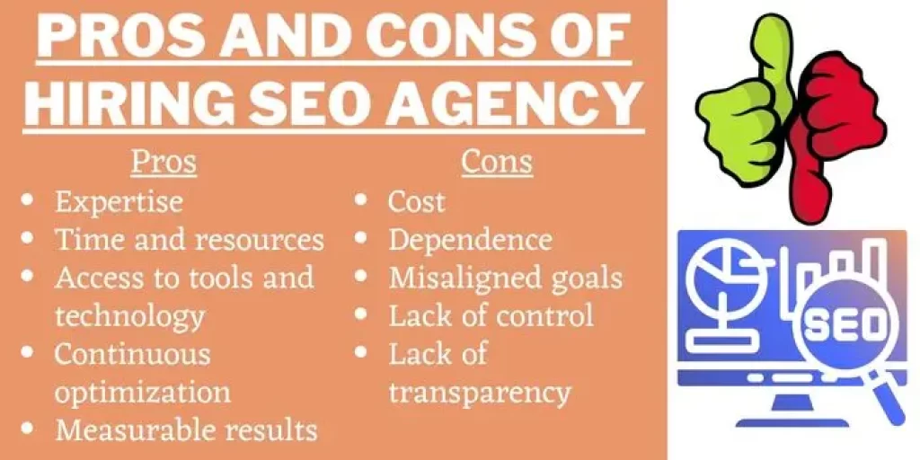 Pros and cons of hiring SEO company
